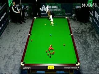 2025斯诺克沙特大师赛第二轮（112进80） 刘宏宇4-1亚历山大·乌尔森巴赫 20250809 海报