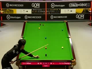 斯诺克德国大师赛64进32 凯伦·威尔逊5-3张家玮  20250128 海报