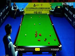 2025斯诺克国际锦标赛延期资格赛第一轮 贺国强6-4斯图尔特·宾汉姆 20251102 海报