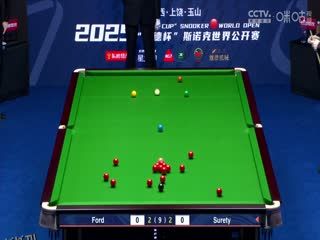 斯诺克玉山世界公开赛四分之一决赛 扎克·舒尔第5-3汤姆·福德 20250227 海报