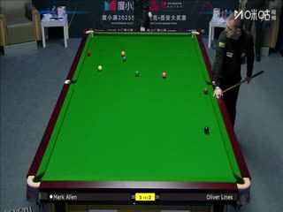2025斯诺克西安大奖赛64进32 奥利弗·莱恩斯5-4马克·艾伦 20251008 海报