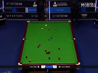 2025斯诺克北爱尔兰公开赛64进32 马克·艾伦4-3罗伯特·米尔金斯 20251021 海报