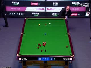 2025斯诺克英国公开赛第1轮 大卫·格雷斯1-4马克·塞尔比（朱峰立） 20250922 海报