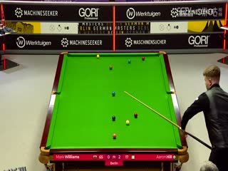 斯诺克德国大师赛64进32 马克·威廉姆斯2-5亚伦·希尔  20250129 海报