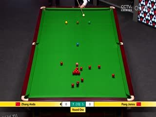 24-25赛季斯诺克世锦赛第一轮 张安达7-10庞俊旭（第二阶段） 20250423 海报