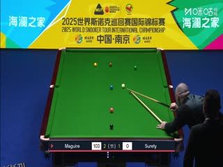 2025斯诺克国际锦标赛8进4 扎克·舒尔第1-6斯蒂芬·马奎尔 20251106 海报