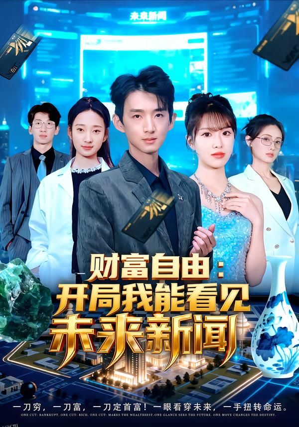 财富自由：开局我能看见未来新闻 海报