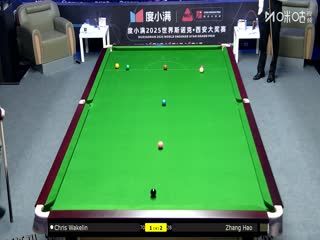2025斯诺克西安大奖赛延期资格赛第一轮 克里斯·韦克林3-5张浩 20251007 海报