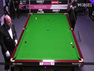 2025斯诺克英国公开赛16进8 米歇尔·曼恩4-2巴里·霍金斯 20250926 海报