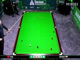 2025斯诺克沙特大师赛第三轮（80进48） 庞俊旭4-2阿米尔·萨克霍什（秦正） 20250811 海报