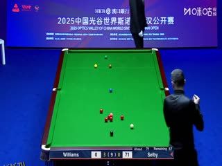 2025斯诺克武汉公开赛16进8 马克·威廉姆斯5-3马克·塞尔比 20250827 海报